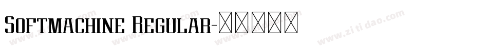 Softmachine Regular字体转换